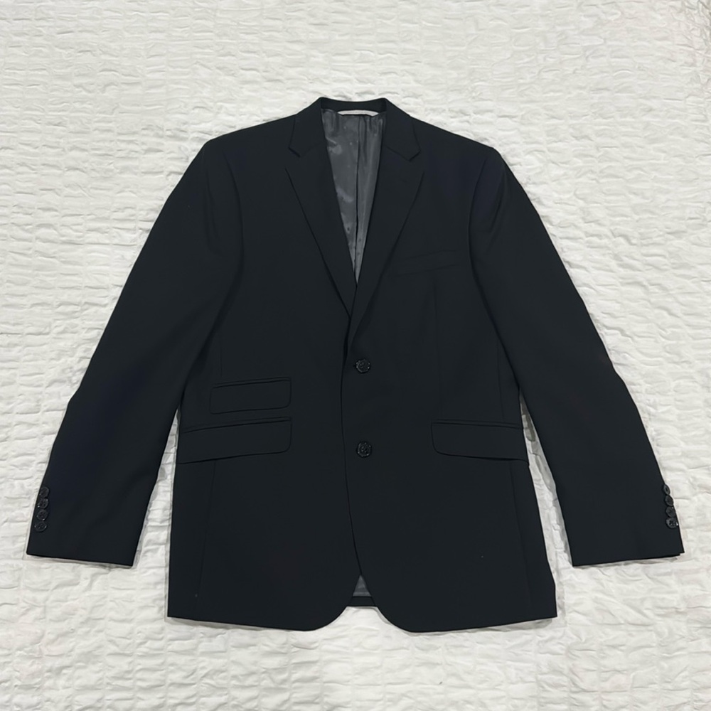 Perry Ellis Portfolio Slim Black suit - 42L